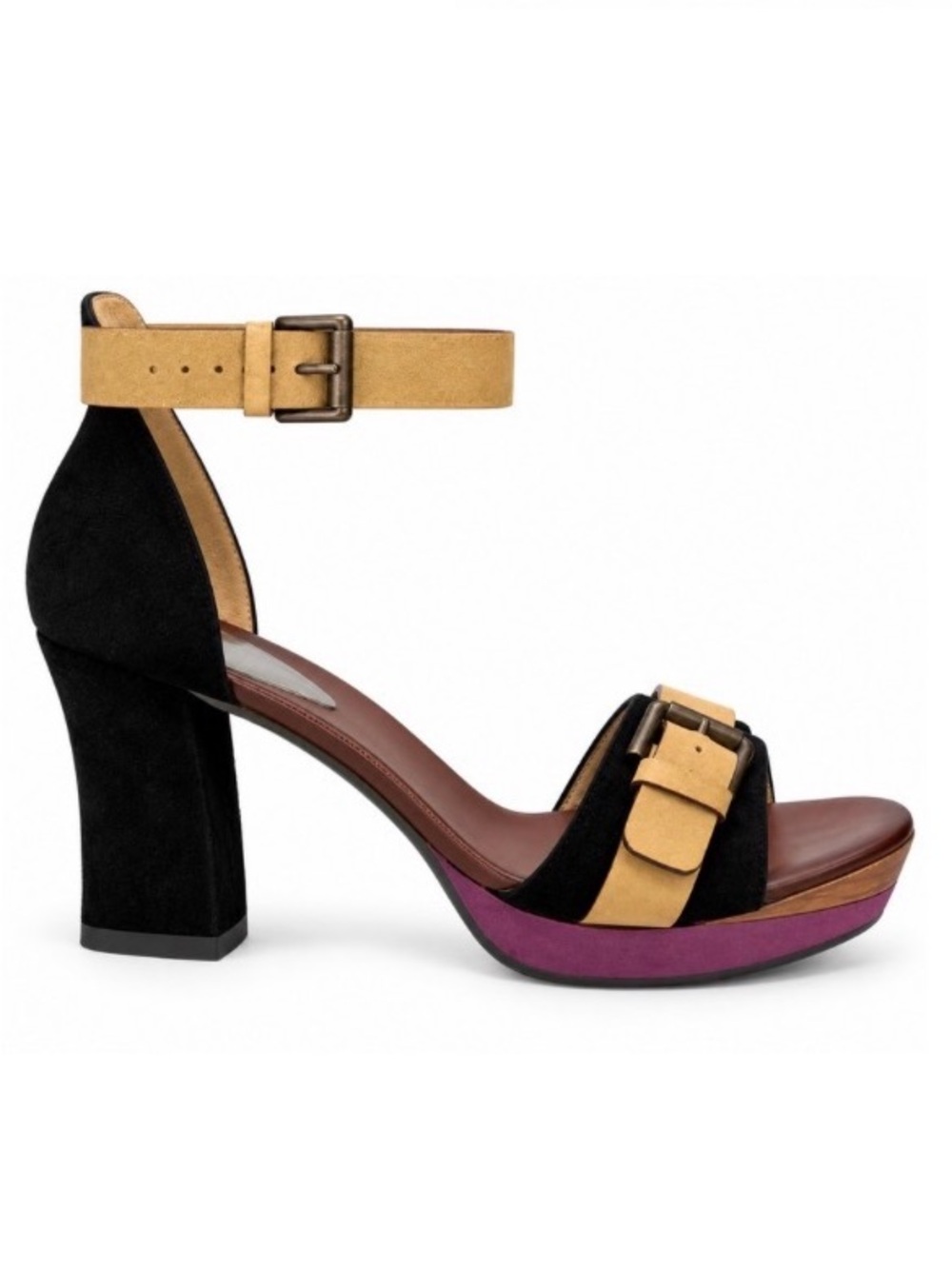 Audley London Suede Platform Open Toe Sandals | 39